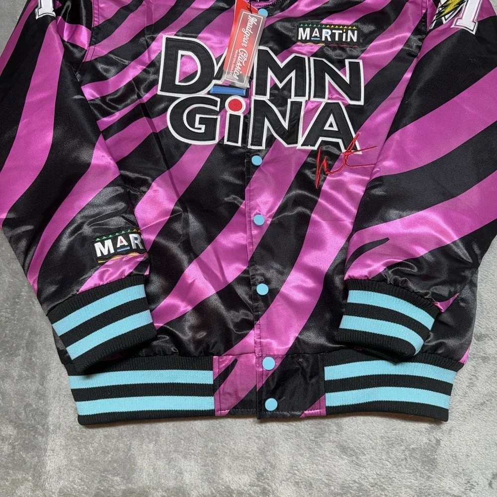 Headgear Classics Men's Martin Lawrence Damn Gina Satin Quilted Jacket NWT‎ Sz L